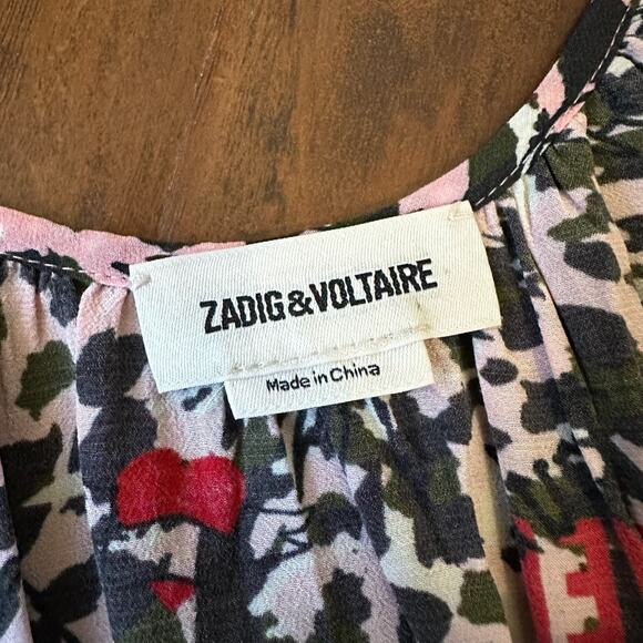 ZADIG & VOLTAIRE Reens Leo Mini Dress Multi Leopard Ruffled Whimsigoth - Picture 10 of 13